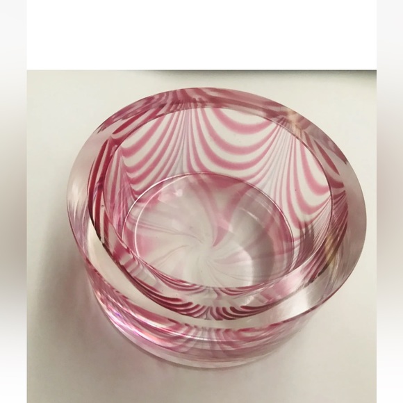 New Cenedese Vitri Fenicio Small Murano Glass Bowl Signed Dated on Bottom - Picture 14 of 16